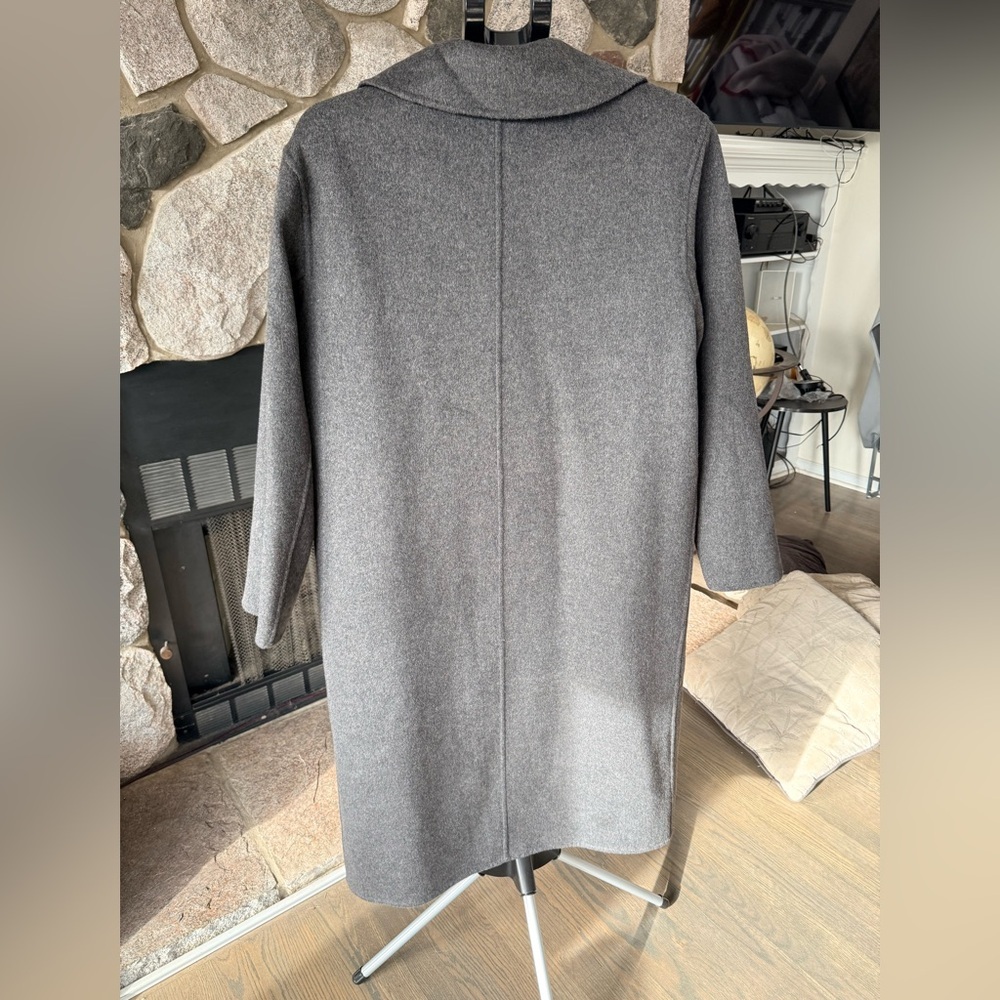 Banana Republic REVERSIBLE DOUBLE FACE WOOL-BLEND COAT size L - Picture 2 of 3